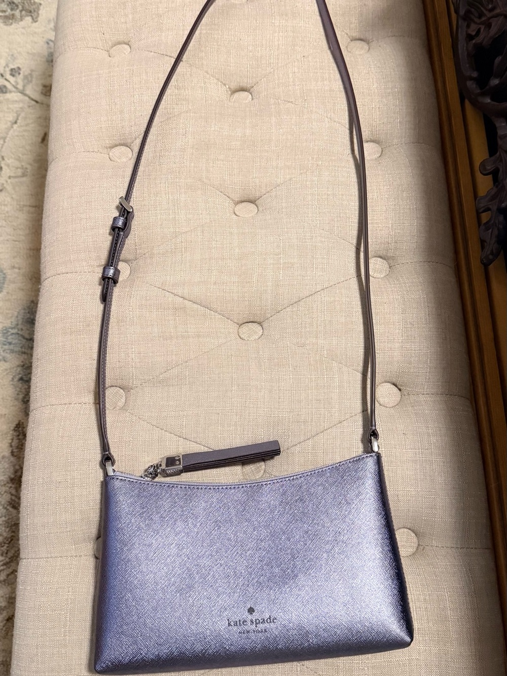 kate spade Metallic Lavender Crossbody Pouch - Shimmery Purple